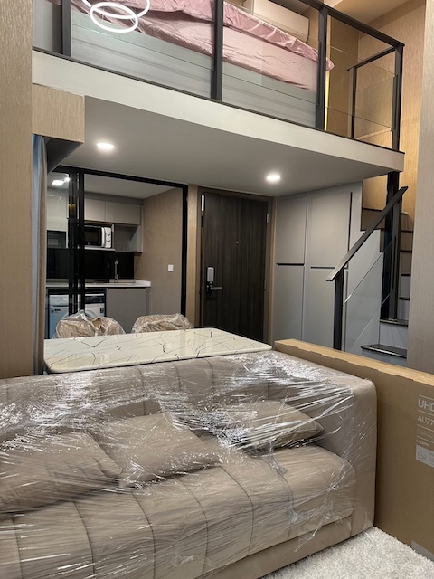 BH3698 ให้เช่า/ขาย คอนโด Knightsbridge Space Rama 9 แบบ Duplex 2 ชั้น 2 ห้องนอน 1 ห้องน้ำ