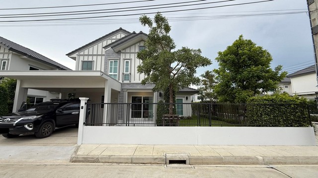 ให้เช่าบ้านเดี่ยว 2ชั้น Villaggio 3 Srinakarin-Bangna (วิลลาจจิโอ 3 ศรีนครินทร์-บางนา) ที่ดิน 65.4 ตร.ว พื้นที่ใช้สอย 165 ตร.ม พร้อมเข้าอยู่