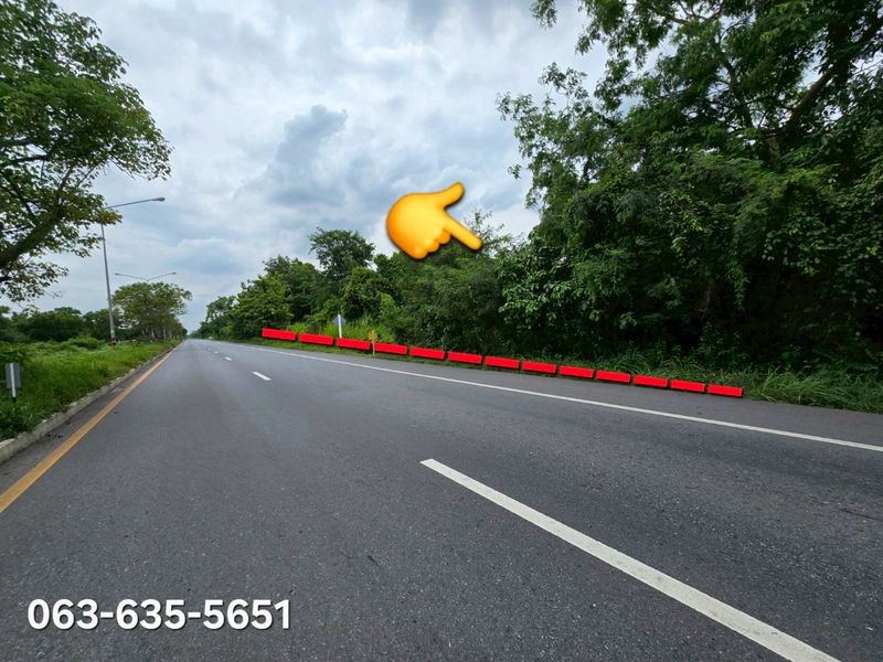 ด่วน ขายต่ำกว่าประเมินกรมที่ดิน ที่สวยติดถนน 4 เลน เส้นสุพรรณนิการ์ สาย 2011 ต.บ้านใหญ่ อ เมืองนครนายก การเดินทางสะดวกสบาย